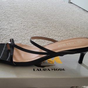 Laura Mode Dress Sandals - NEW; Never worn  Size 6.5 (36).  Low heel